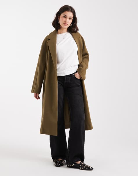 ASOS DESIGN - Manteau à enfiler - Olive - view 1