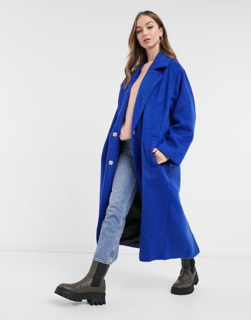 manteau bleu cobalt