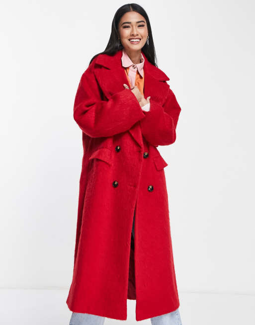 asos manteau rouge