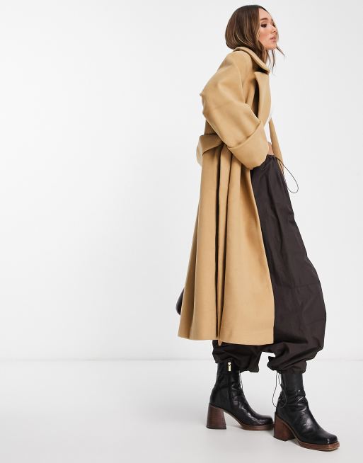 asos manteau marron