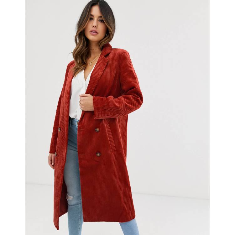 Manteau long best sale velours femme