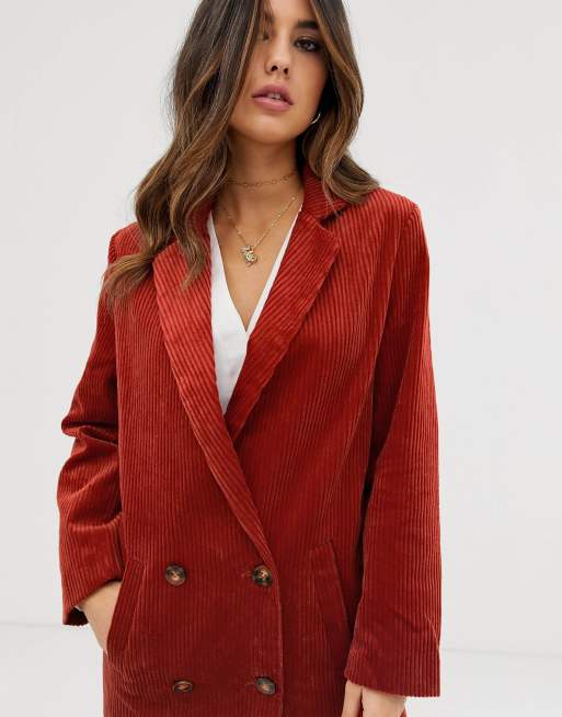 manteau velours cotelé femme