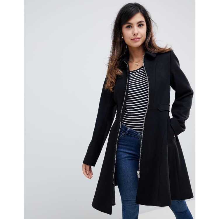 Manteau cheap évasé femme