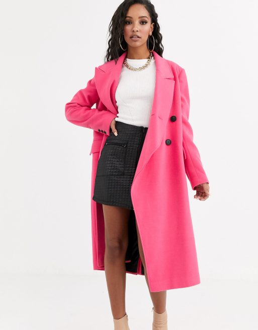 Manteau rose asos hot sale