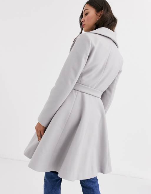 manteau gris femme asos