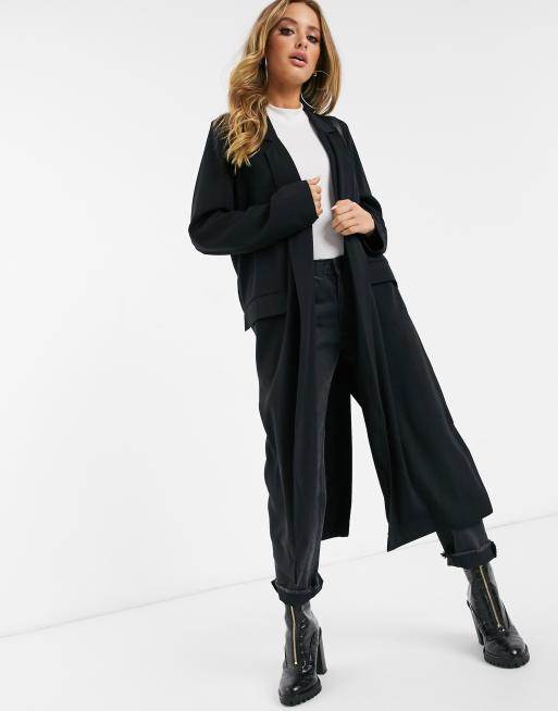 Manteau best sale noir asos