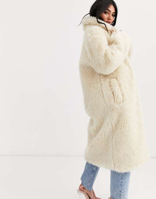 manteau fausse fourrure asos