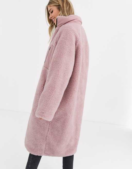 Manteau rose asos hot sale