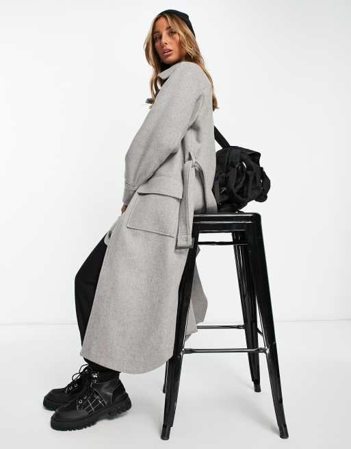 manteau gris femme asos