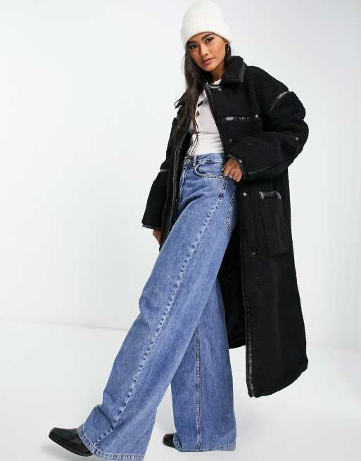 asos long manteau