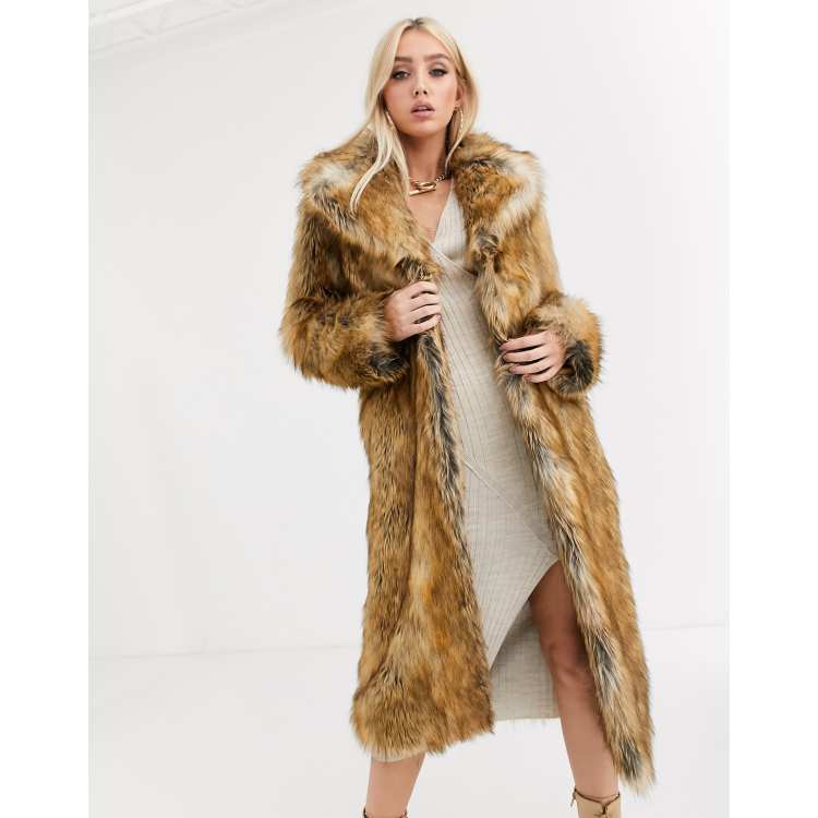 Manteau fausse fourrure femme asos store