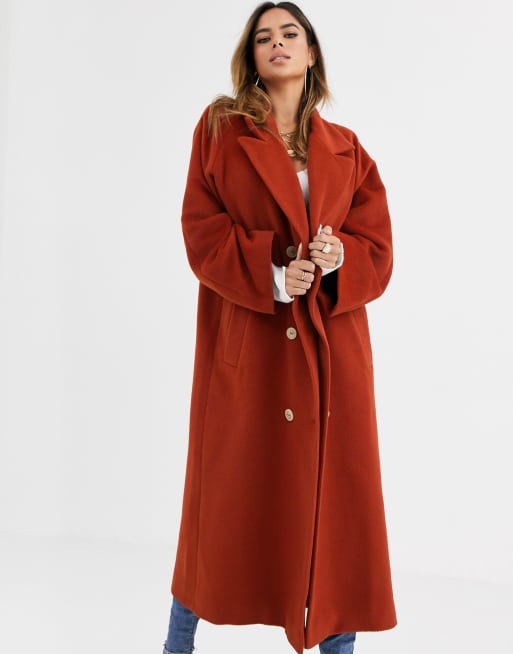 asos manteau rouge