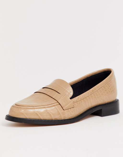 Asos design mantra 2024 loafer flat shoes