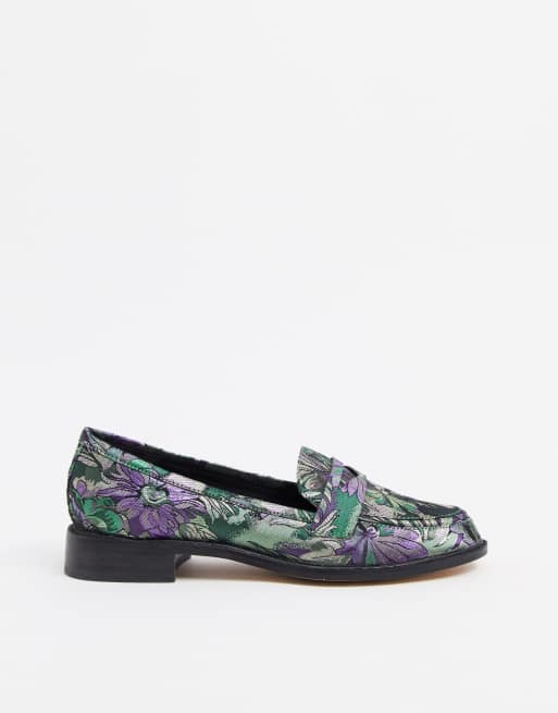 Asos design mantra loafer best sale flat shoes