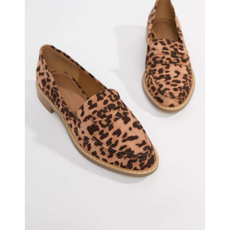 Asos leopard shoes sale