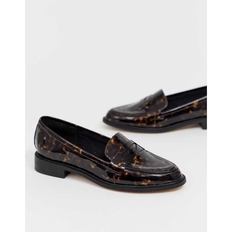 Asos design mantra sale loafer flat shoes