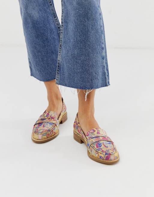 Asos design mantra hot sale loafer flat shoes