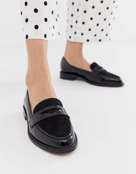 ASOS DESIGN - Mantra  Mocassins plats - Noir