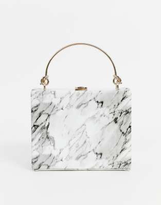 white clutch bag asos