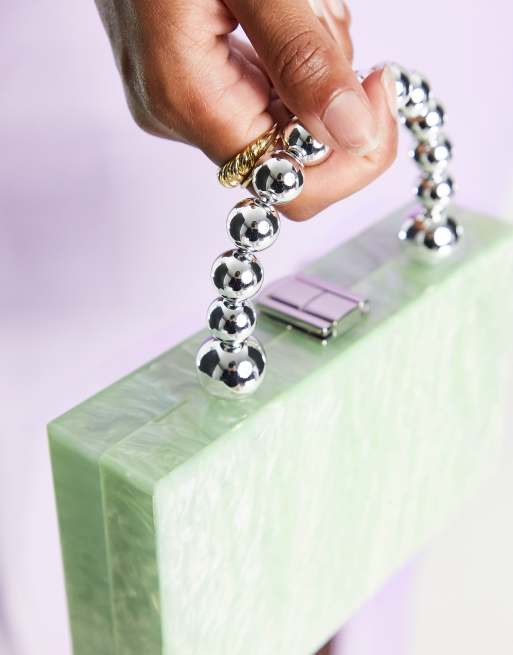 Resin And Marble Rectangular Beaded Clutch Bag For Women at Best Price in  Delhi