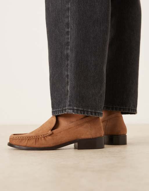 ASOS DESIGN – Marcel – Jasnobrązowe zamszowe loafersy premium, 3 z 4