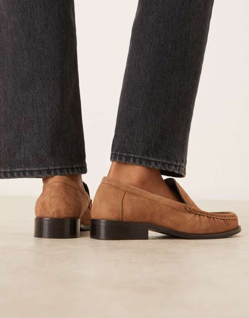 ASOS DESIGN – Marcel – Jasnobrązowe zamszowe loafersy premium, 4 z 4