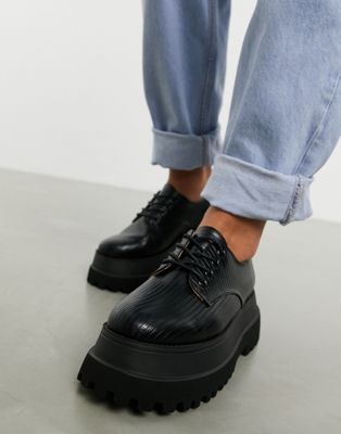 black bulky shoes