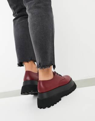 asos burgundy shoes