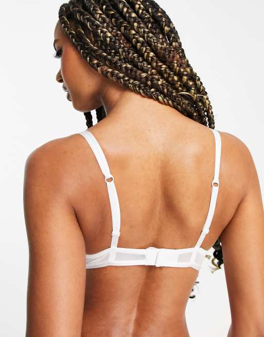 Soutien-gorge Femme Broderie Anglaise Blanche - Armature Balconnet - Taille 80B - Neuf Avec étiquettes