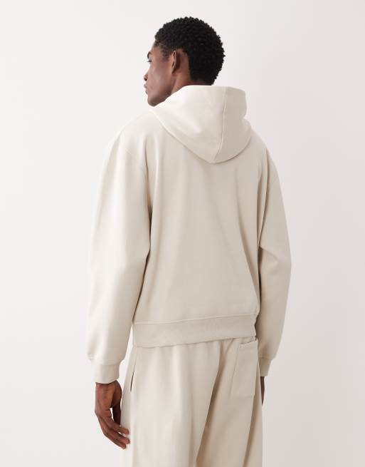 ASOS DESIGN – Marinblå, avslappnad huvtröja med tryck, del av set, 3 av 5