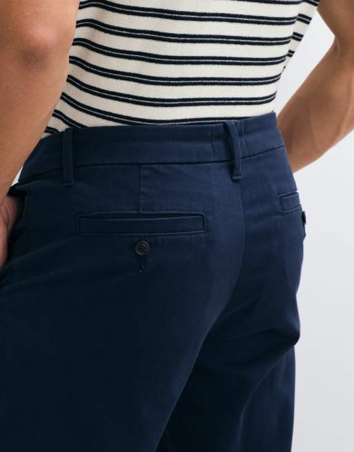 ASOS DESIGN – Marinblå, avsmalnande chinos, 5 av 5