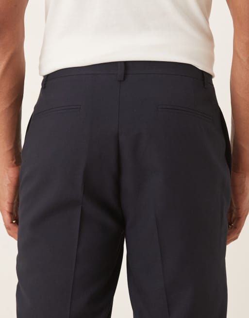 ASOS DESIGN – Marinblå, avsmalnande kostymbyxor, del av kostym, 5 av 5