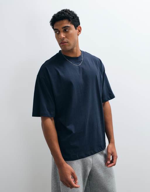 ASOS DESIGN – Marinblå bas-t-shirt i oversize, 5 av 5