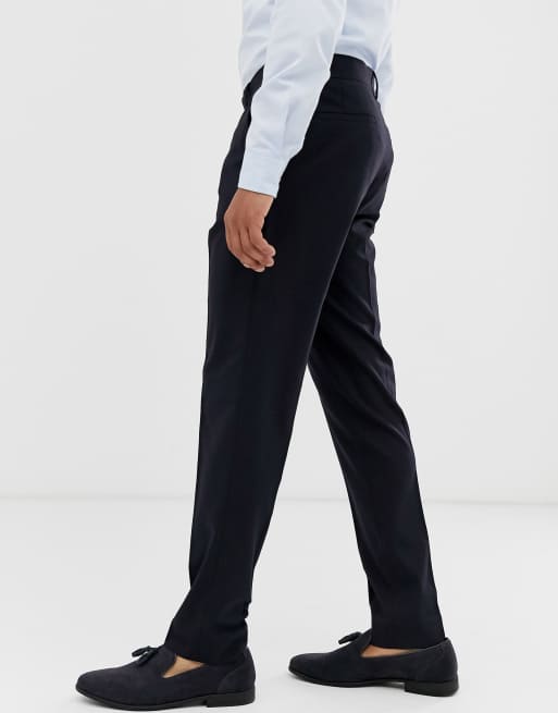 ASOS DESIGN Marinblå finbyxor i skinny, 4 av 4