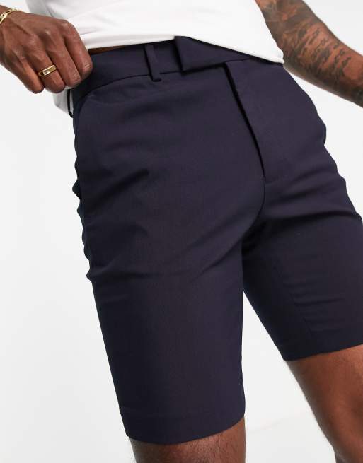 ASOS DESIGN – Marinblå finshorts med smal passform, 2 av 4