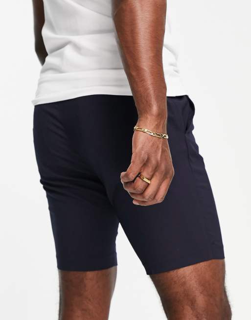 ASOS DESIGN – Marinblå finshorts med smal passform, 4 av 4