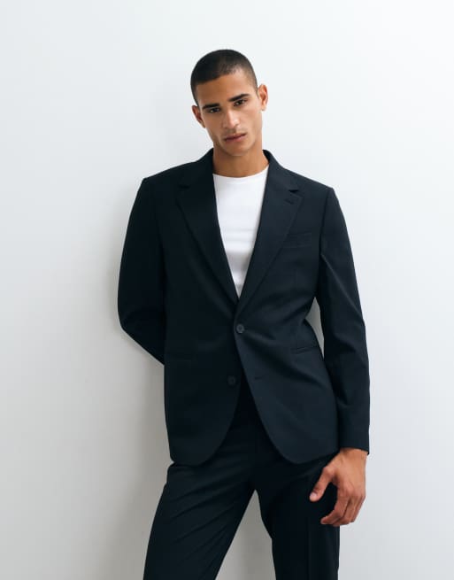 ASOS DESIGN navy tapered suit, 2 av 3