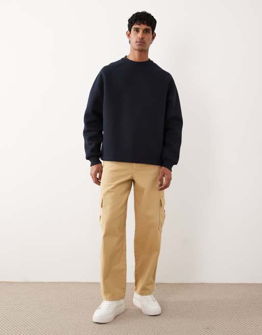 ASOS DESIGN – Marinblå, kraftig sweatshirt, 2 av 5