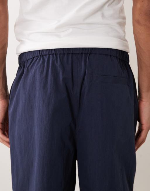 ASOS DESIGN – Marinblå, mellanlånga shorts i tech-tyg, del av set, 5 av 5