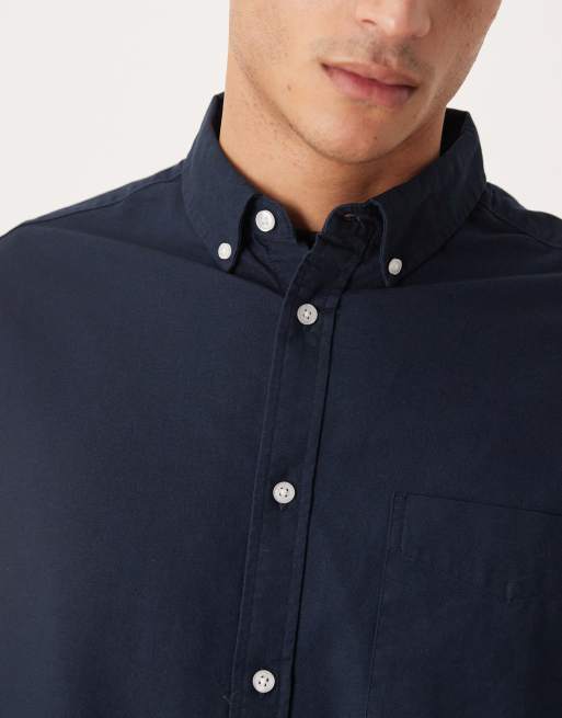 ASOS DESIGN – Marinblå oxfordskjorta i oversized fit och 90-talsstil, 5 av 5