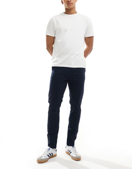 ASOS DESIGN Marinblå skinny chinos, 2 av 5