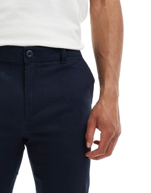 ASOS DESIGN Marinblå skinny chinos, 4 av 5