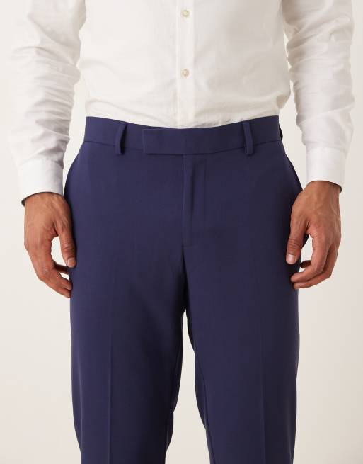 ASOS DESIGN – Marinblå, skinny kostymbyxor med stretch, 4 av 5