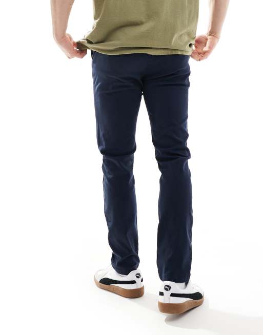 ASOS DESIGN Marinblå, smala chinos, 2 av 5