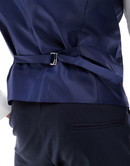 ASOS DESIGN – Marinblå väst med smal passform, 3 av 5