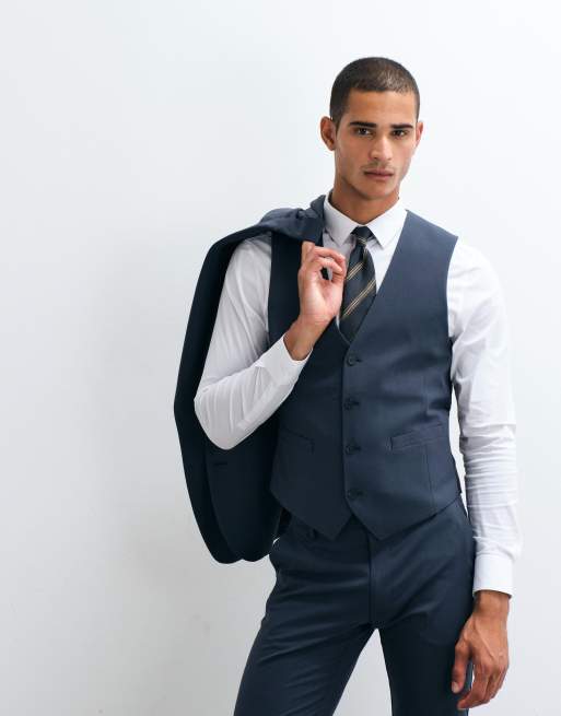 ASOS DESIGN – Marinblå kostym i skinny fit, 4 av 4