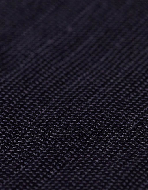 ASOS DESIGN - Marineblå ankelsokker i skinnende ribstrik, 3 af 4