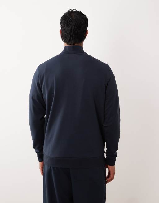 ASOS DESIGN - Marineblå blød sweatshirt med kvart lynlås - Del af sæt, 4 af 5