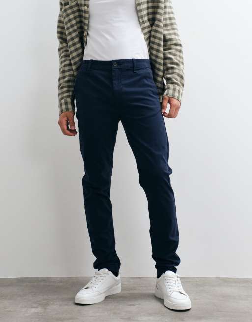 ASOS DESIGN - Marineblå chinos i skinny fit, 2 af 5