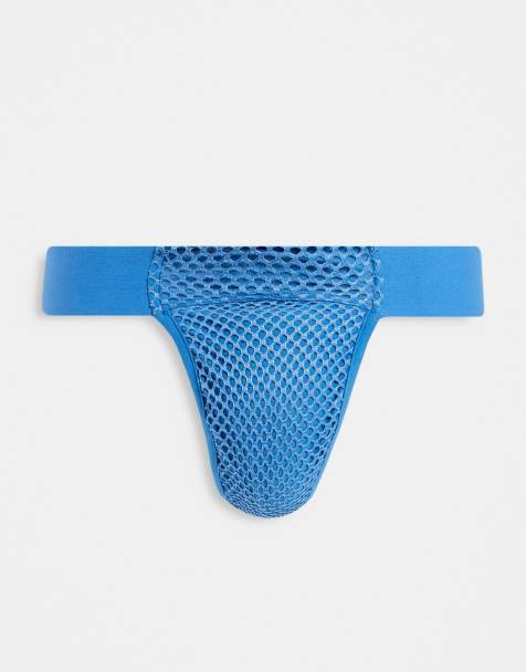 ASOS DESIGN - Marineblå G-streng i mesh - view 1